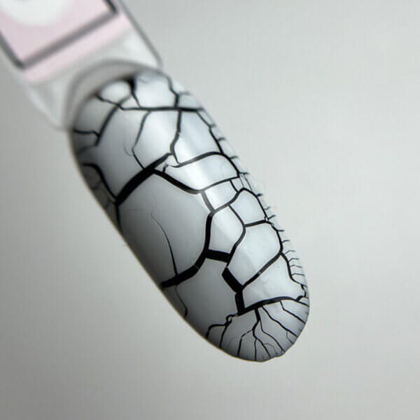 Crackle White Ib Nails  5Ml